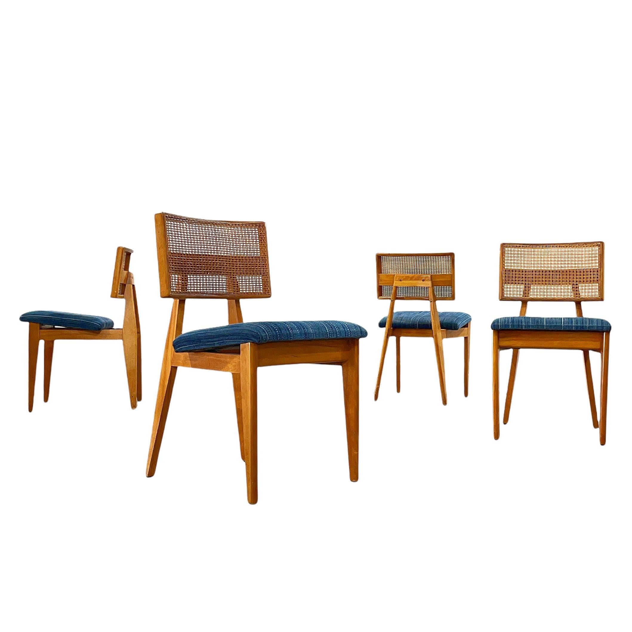 Set of Four Ernest Farmer Midcentury Dining Chairs for George Nelson Associates