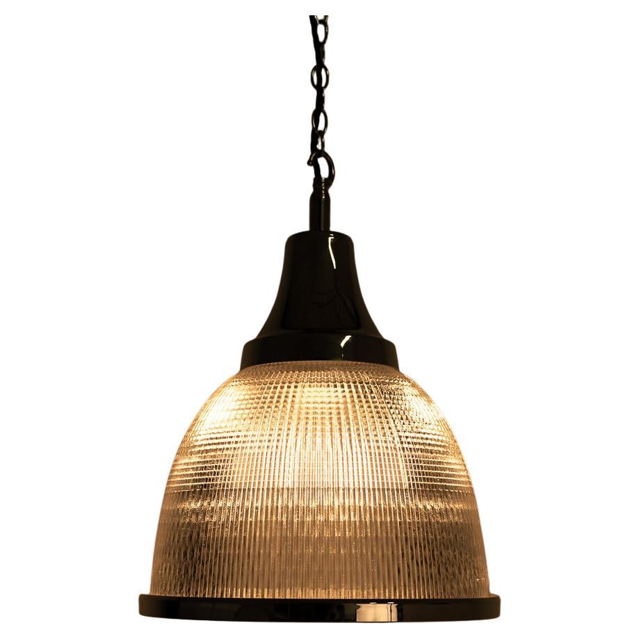 Set of Four Extra Large Holophane Reclaimed Church Pendant Lights at ...