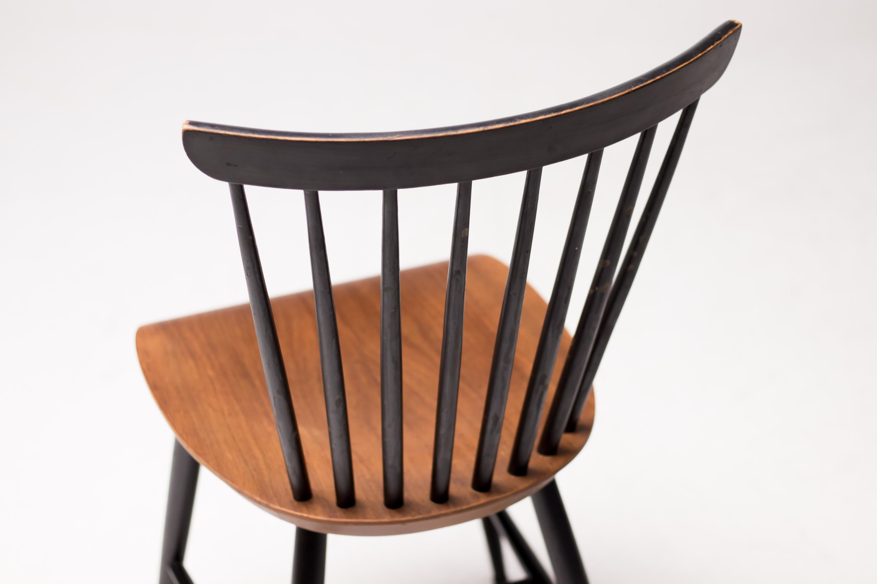 Teak Set of Four Fanett Chairs by Ilmari Tapiovaara