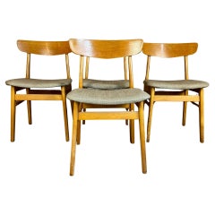 Set di quattro sedie Farstrup, Danimarca 1960