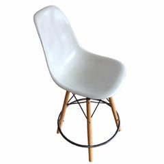 Set of Four Fiberglass Eames Stools