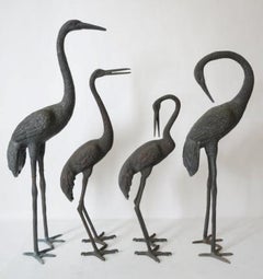 Conjunto de Cuatro Figuras de Grullas
