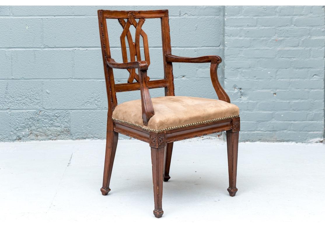XIX secolo Set di quattro raffinate poltrone europee in vendita