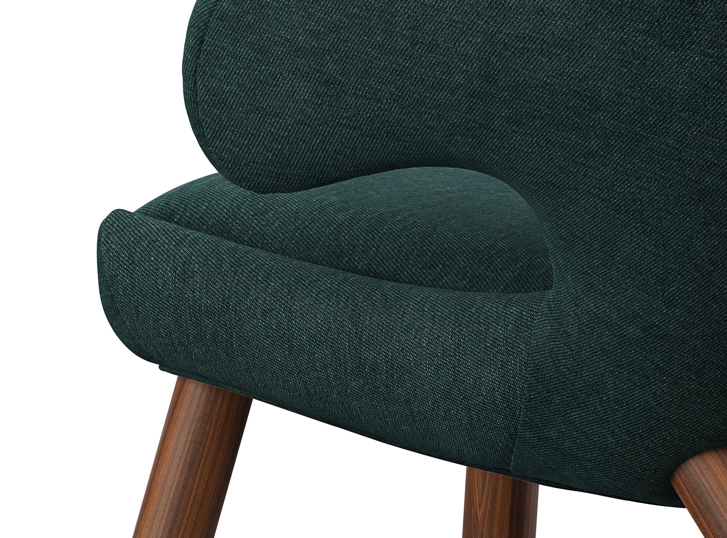 Contemporary Set of Four Finn Juhl Pelican Chair Upholstered in Wood and Fabric