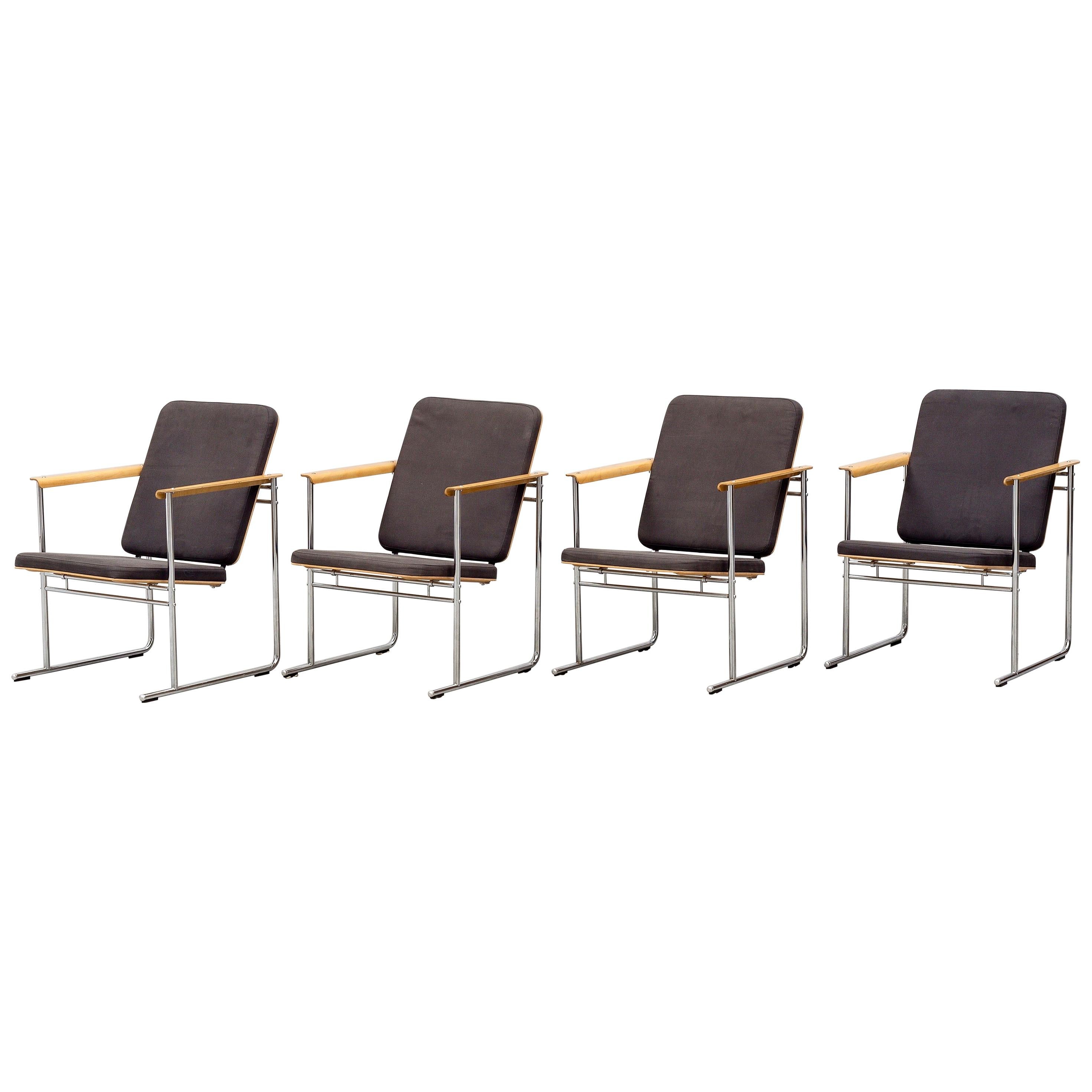 Set of Four Finnish Armchairs Designed by Yrjö Kukkapuro for Avarte Finland