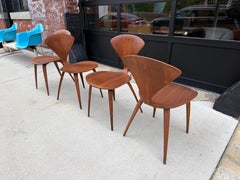 Set di quattro sedie da pranzo Norman Cherner per Plycraft di prima generazione