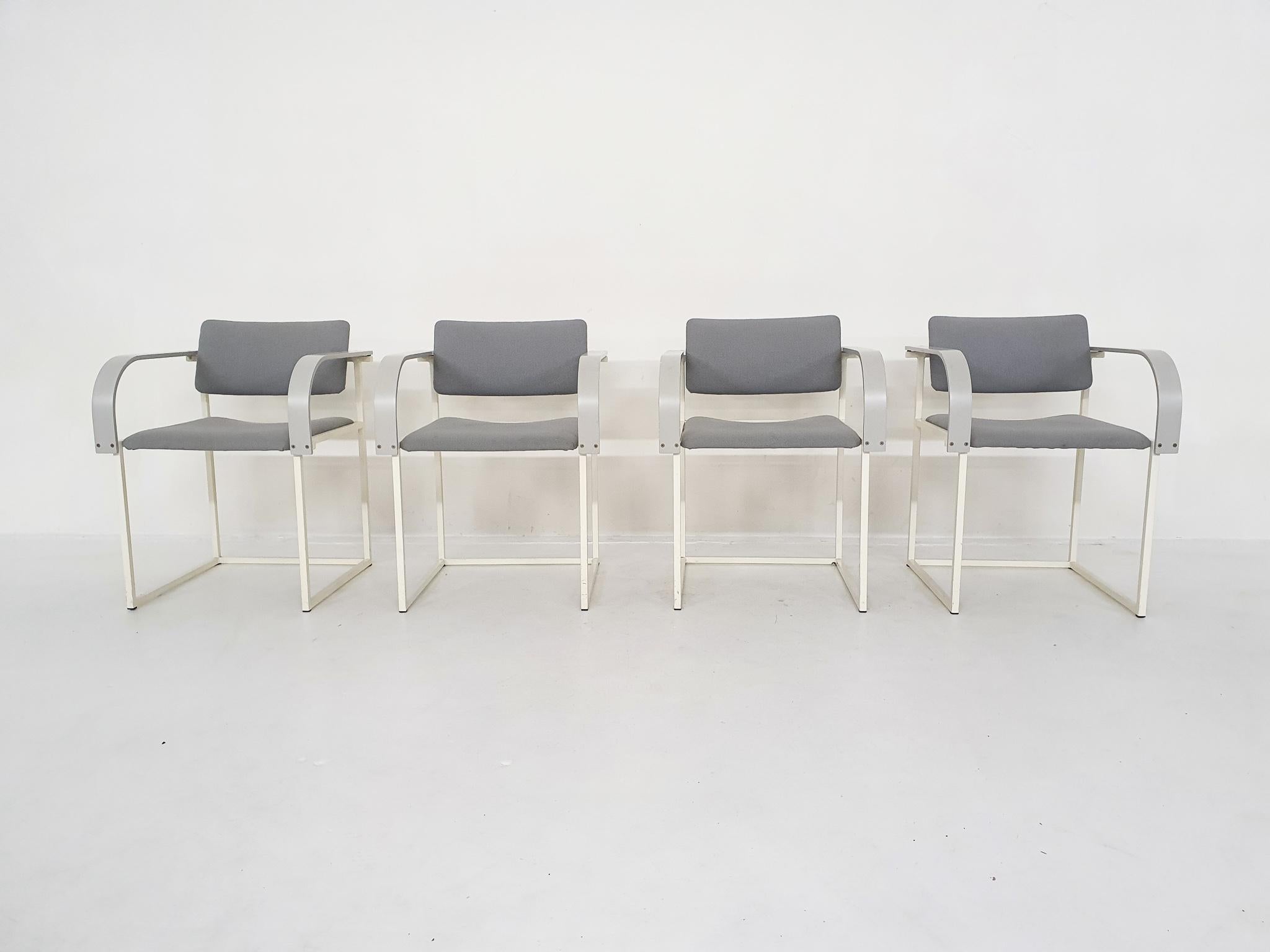 Mid-Century Modern Set of Four FM80 Dining Chairs by Pierre Mazairac and Karel Boonzaaijer, Pastoe