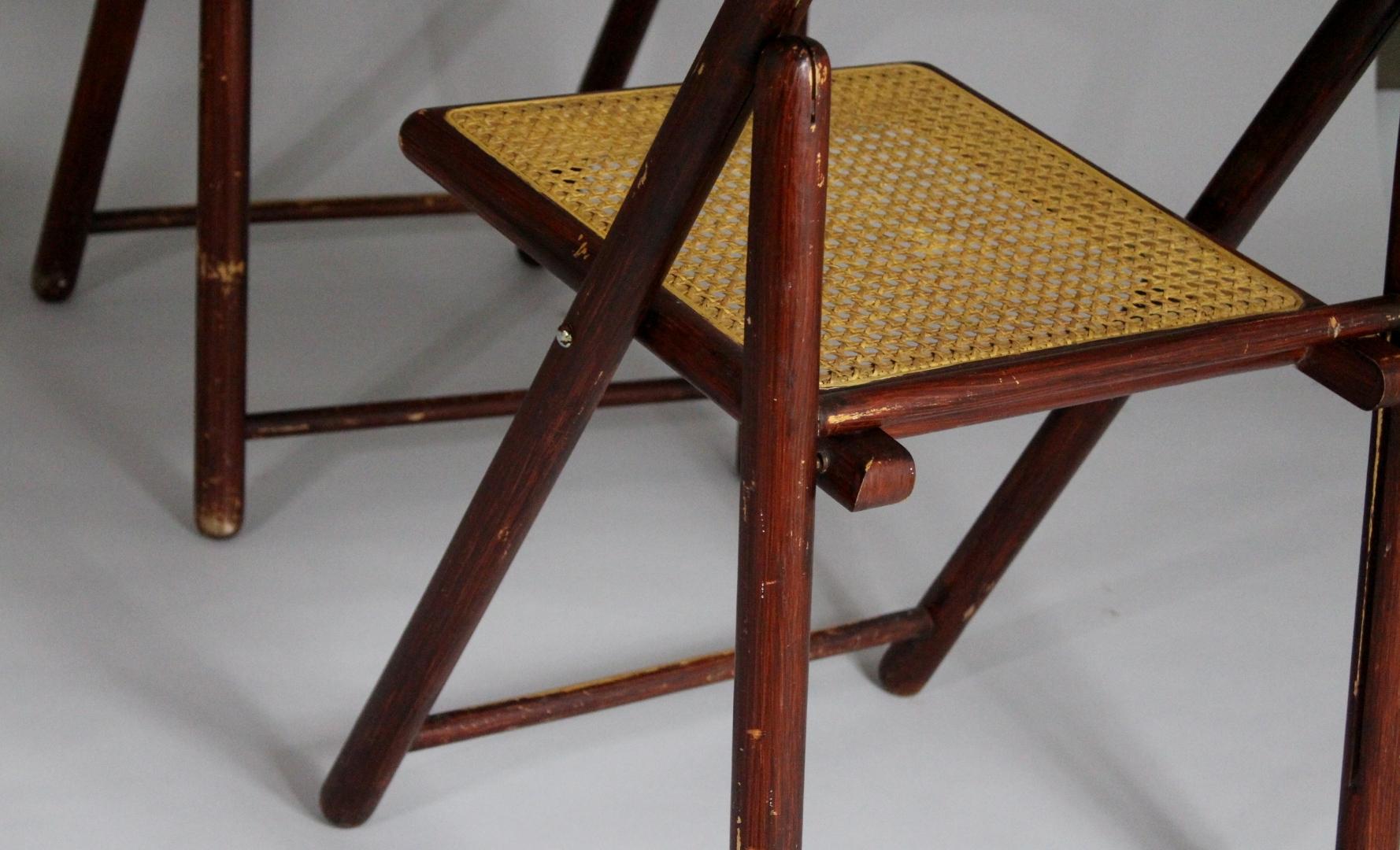Set of Four Folding Chairs, 1970s In Good Condition In Cimelice, Czech republic