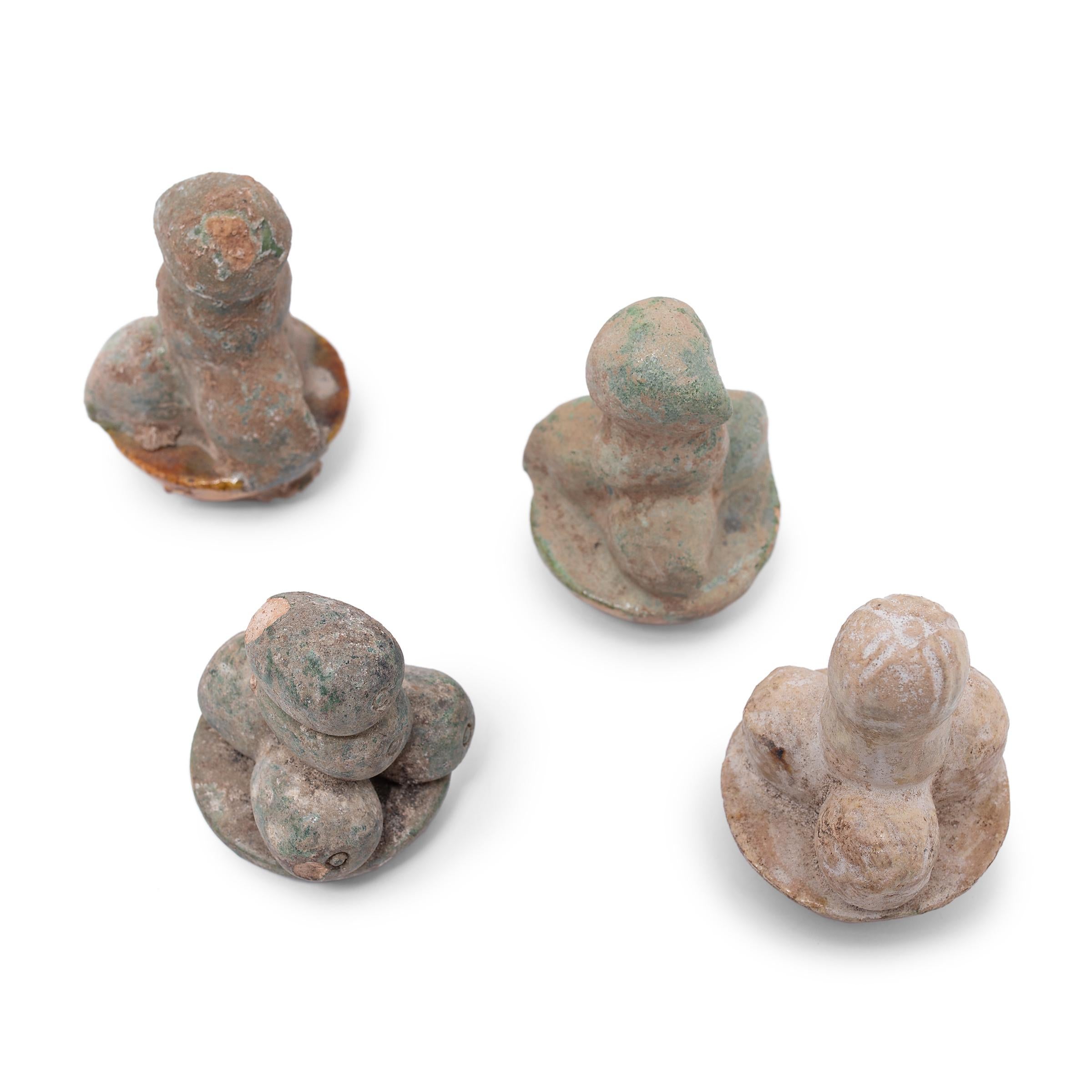 Set of Four Food Offering Mingqi Figures For Sale 2