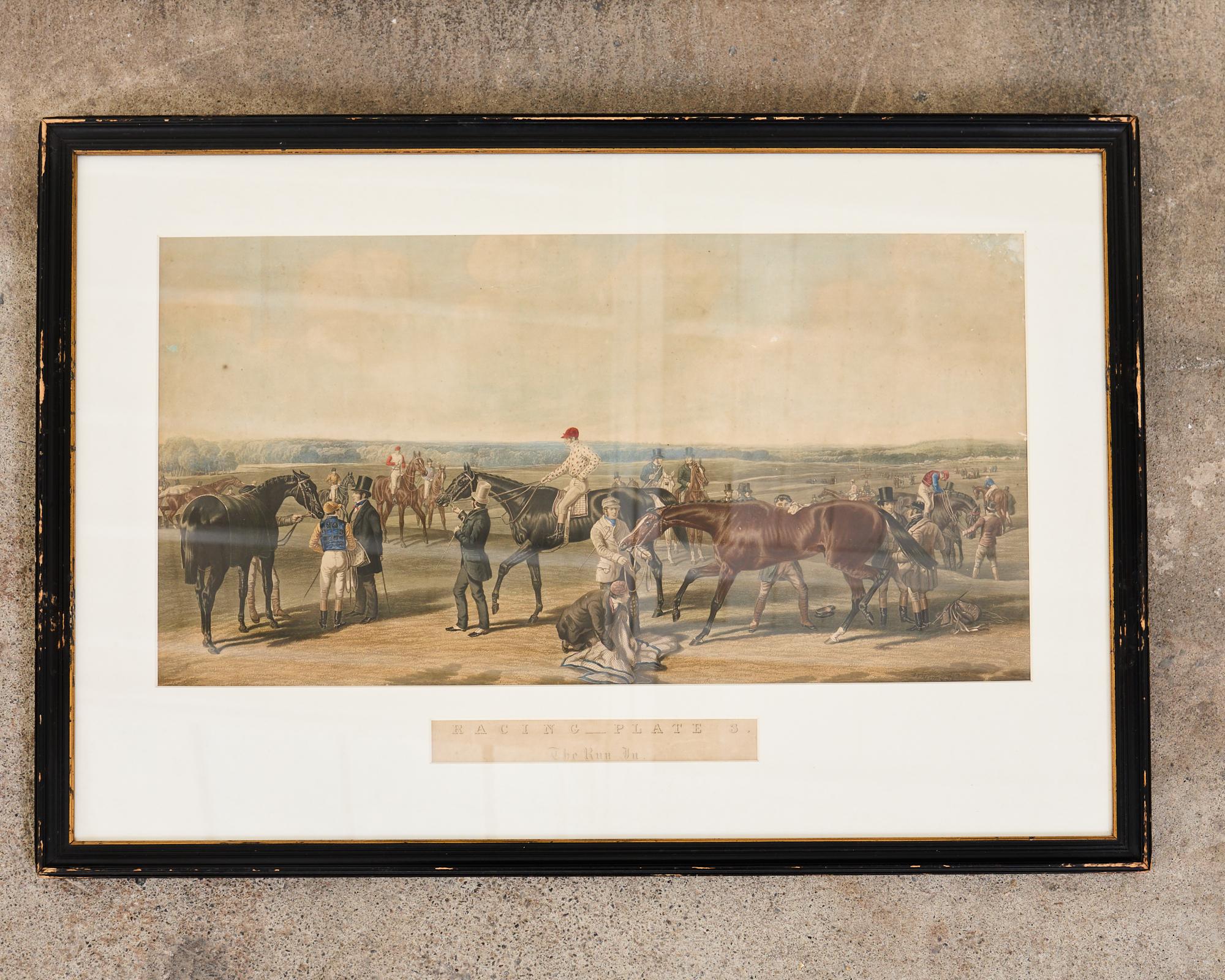 Hand-Crafted Set of Four Fores' National Sports Equestrian Prints by Herring For Sale