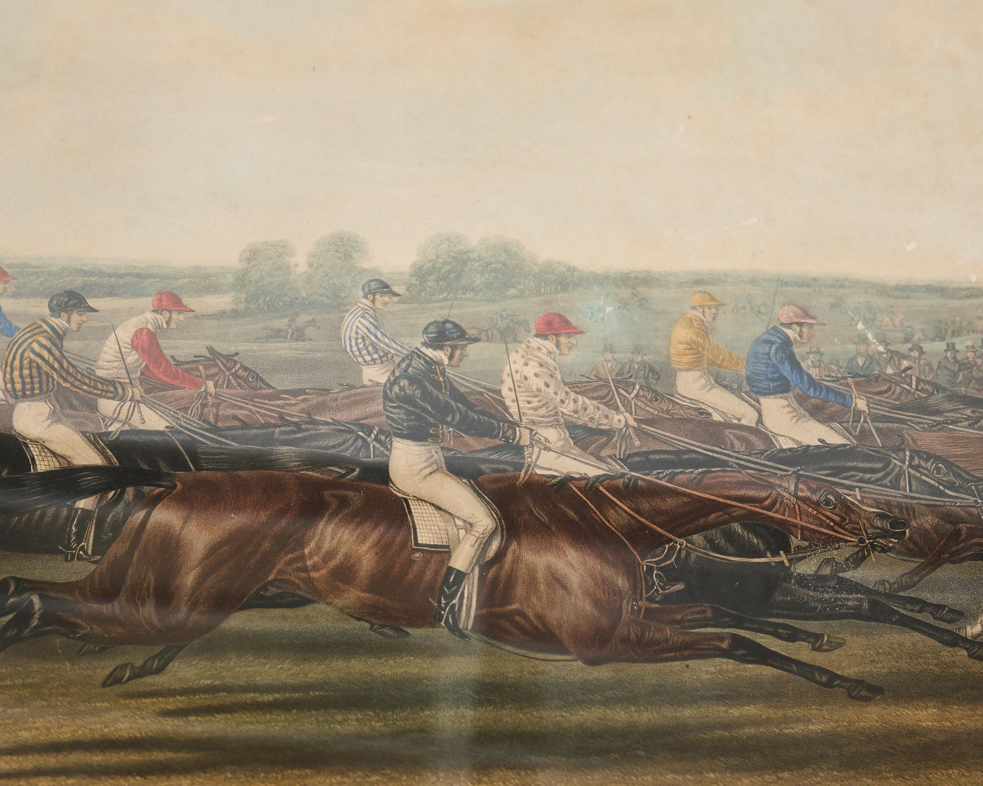 Wood Set of Four Fores' National Sports Equestrian Prints by Herring For Sale