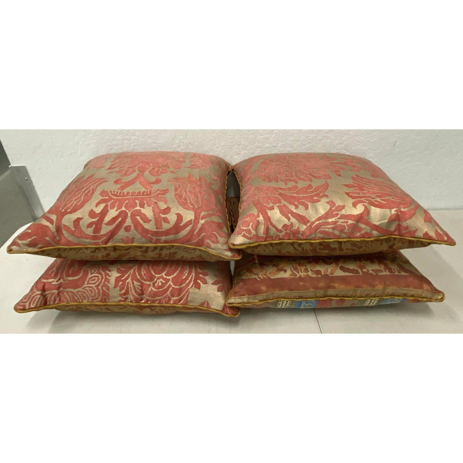 Set of Four Fortuny Fabric Cushions / Pillows 5