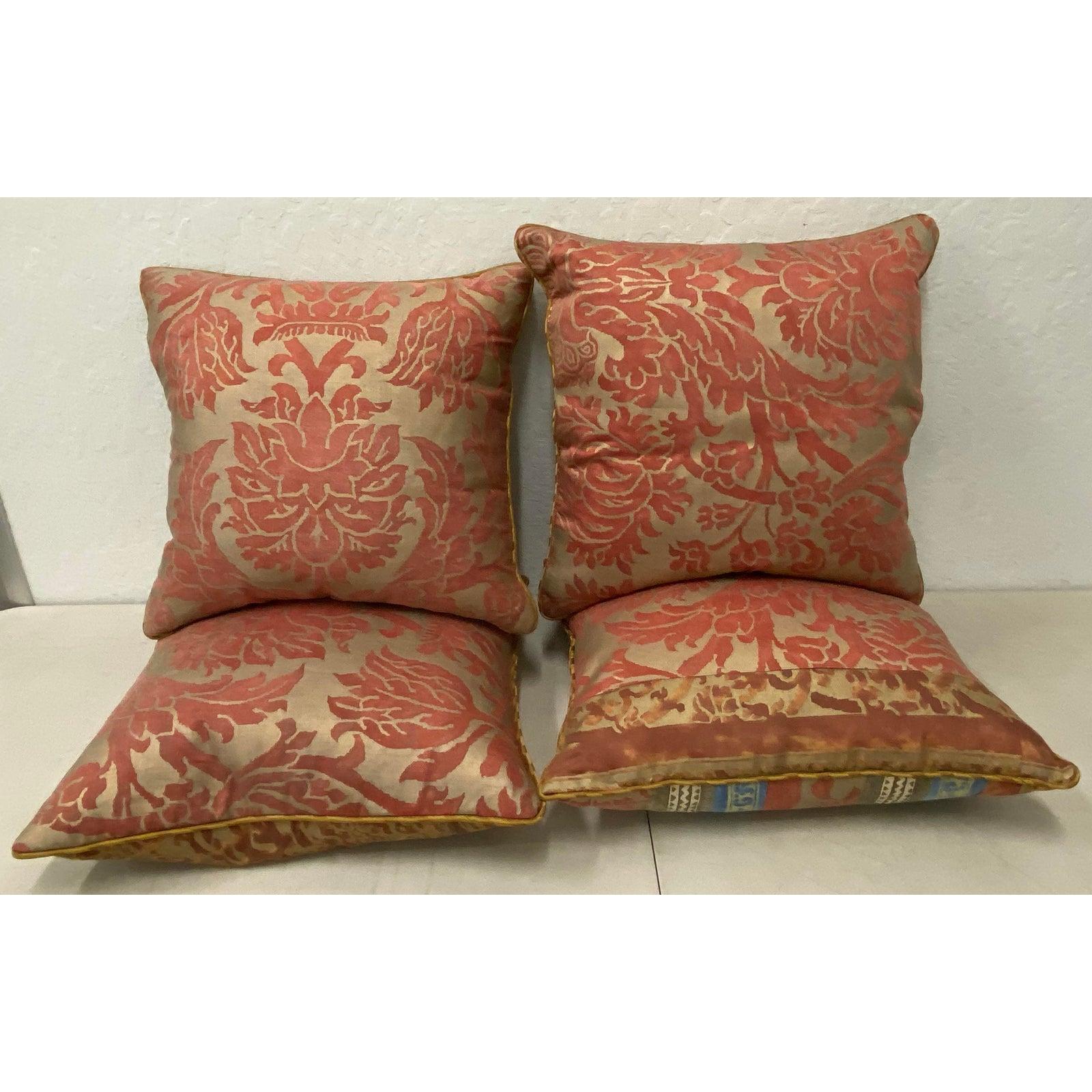 Set of Four Fortuny Fabric Cushions / Pillows 2