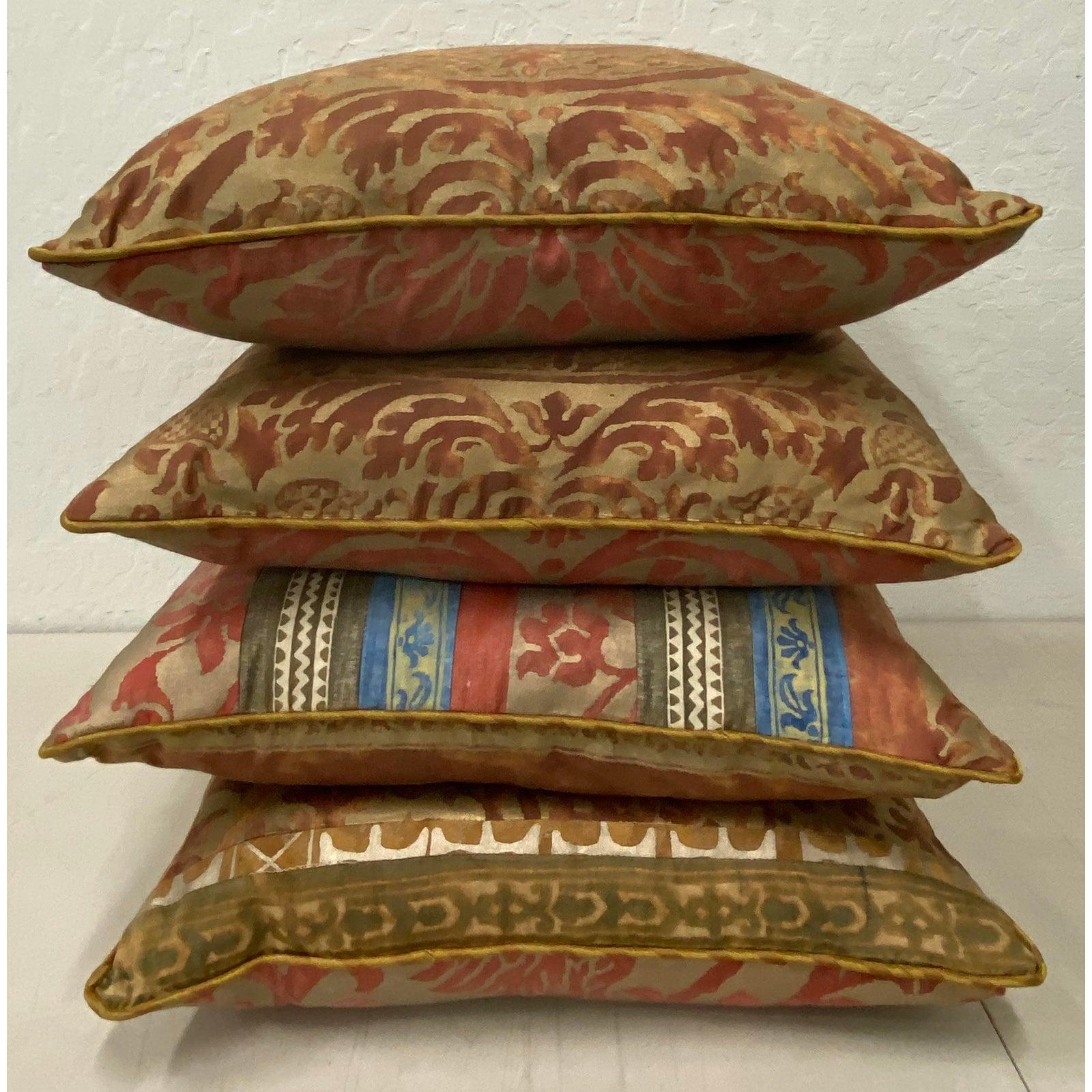 Set of Four Fortuny Fabric Cushions / Pillows 3