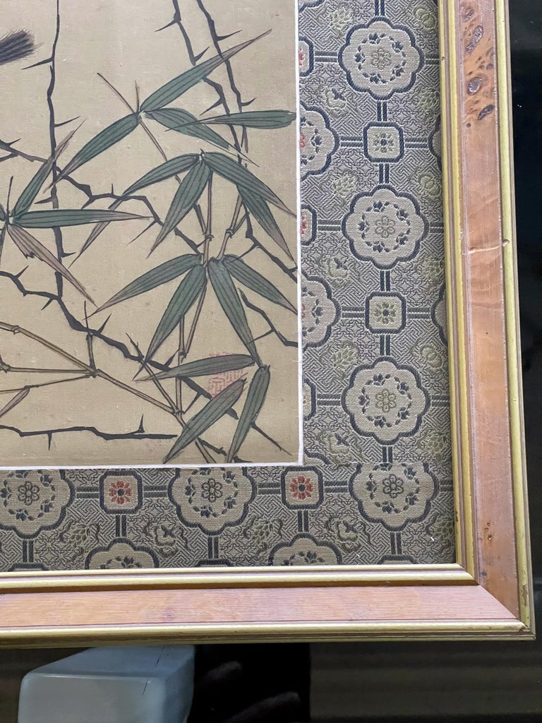 Set von vier gerahmten chinesischen Seidenblumen- und Vogelgemälden bei  1stDibs Deutschland | einzigartige seidenblumen designs, image size:768x1024