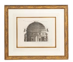 Set Of Four Framed Engravings Of Roman Architecture By Pierre Lepautre