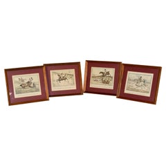 Set of Four Framed Equestrian Engravings