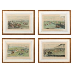 Set of Four Framed Steeplechase Prints