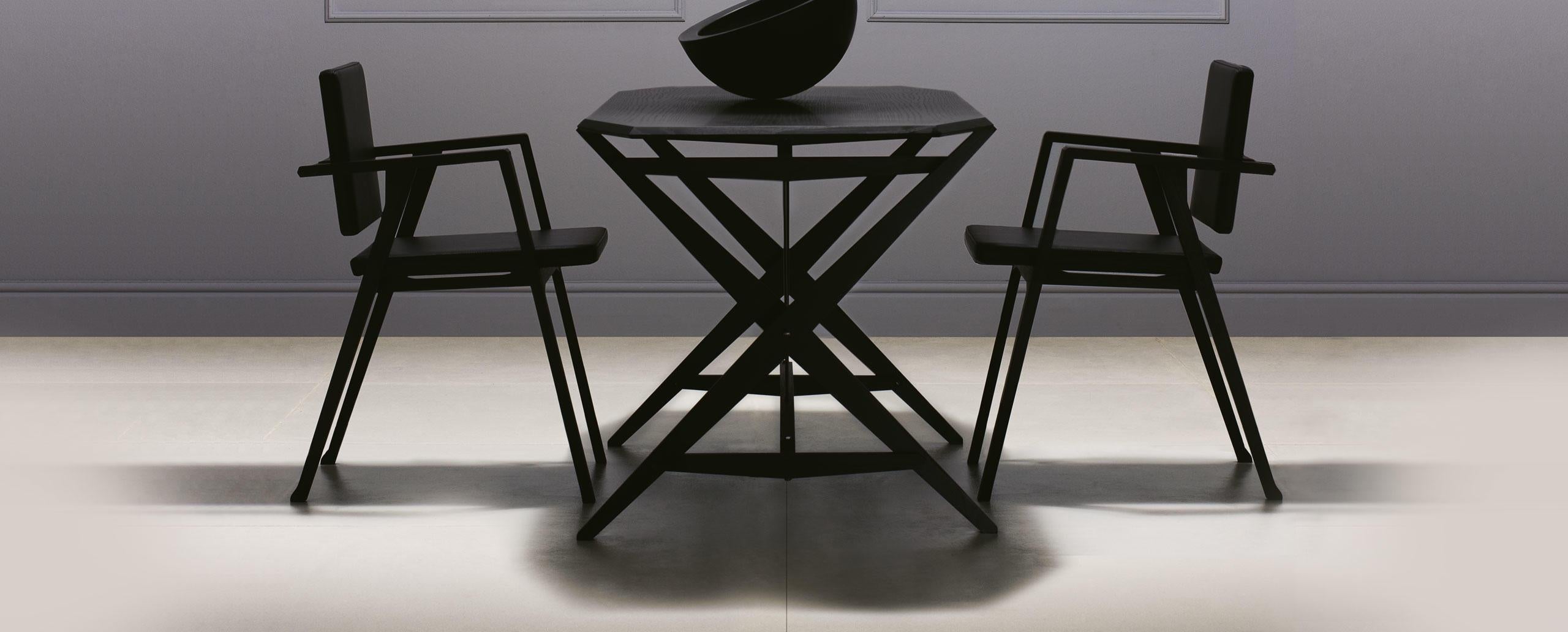 Bois Ensemble de quatre chaises Franco Albini Luisa, bois et tissu par Cassina en vente