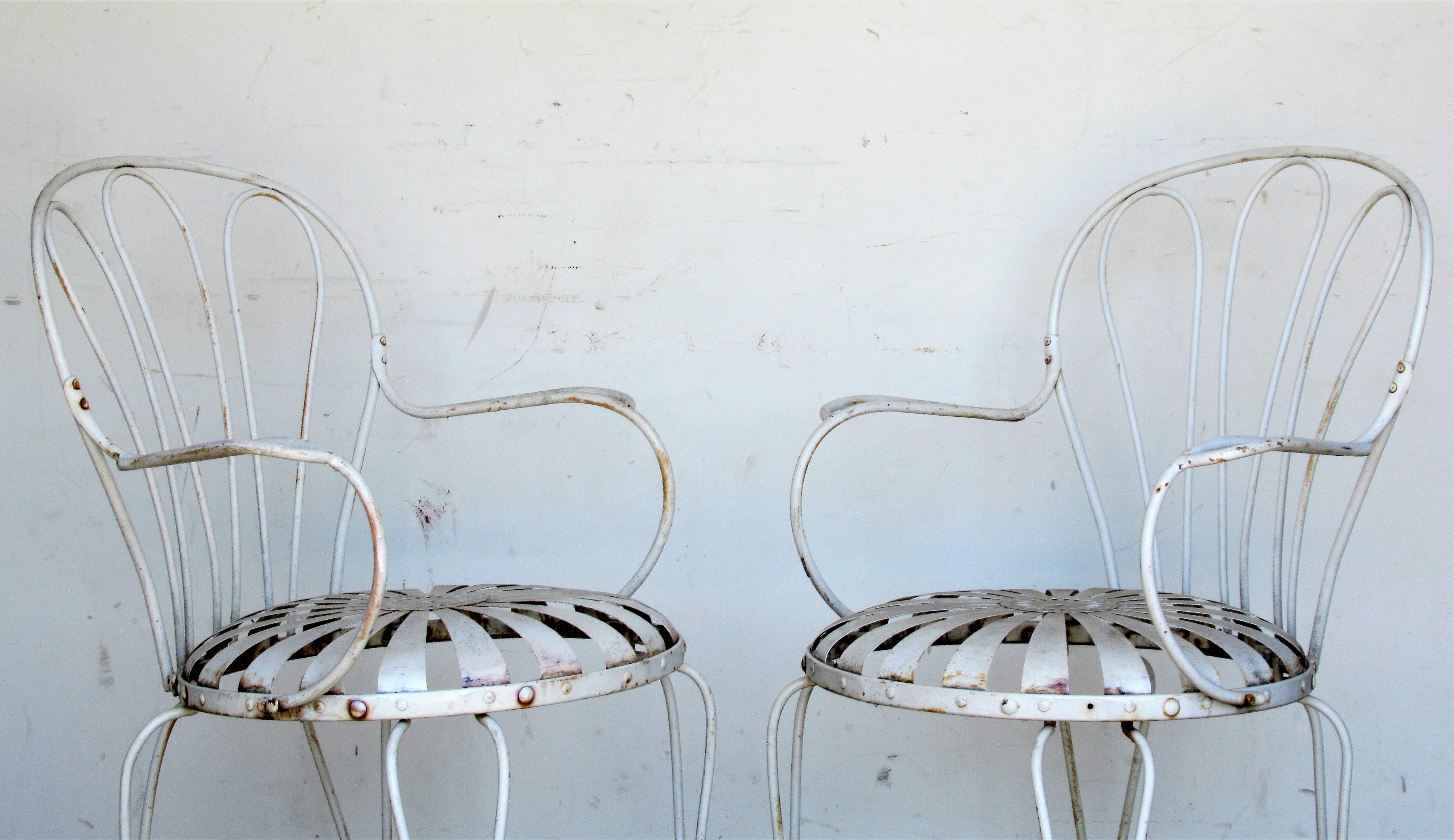 Francois Carre Iron Garden Chairs 10