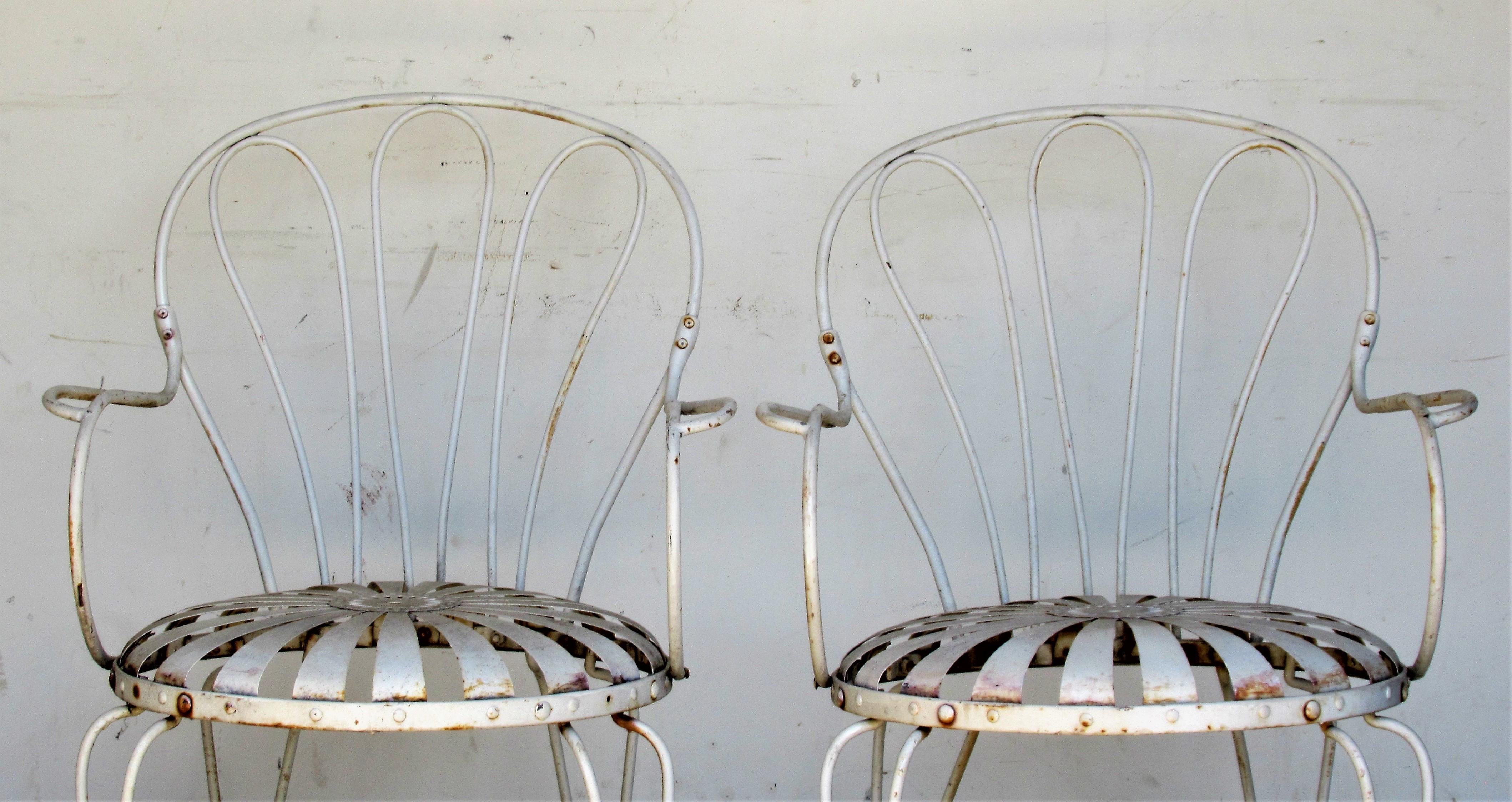 Francois Carre Iron Garden Chairs 12