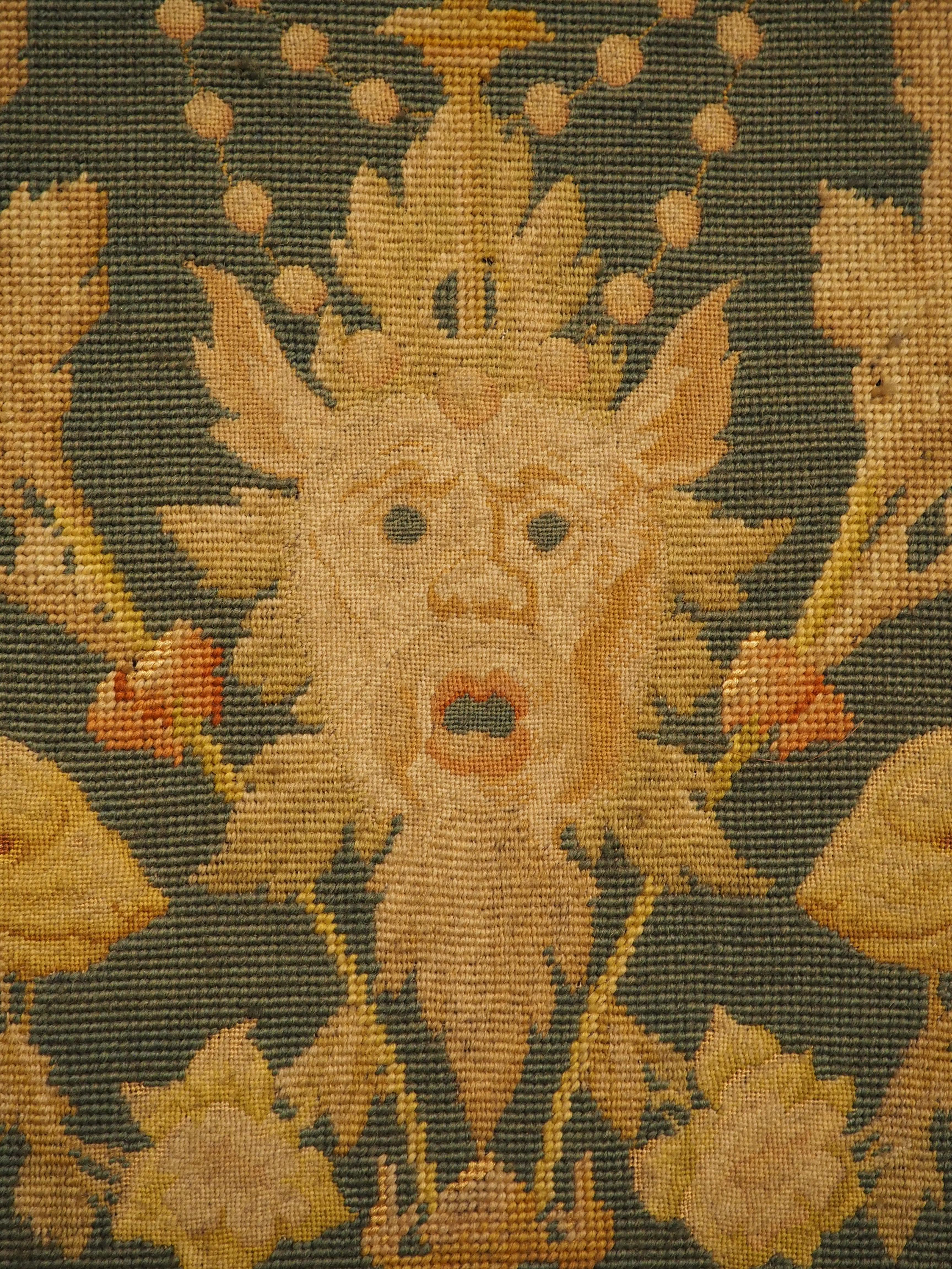 Conjunto de Cuatro Paneles de Teatro Antiguos Franceses de Punto de Aguja, Siglo XIX Textil en venta