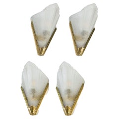 Set of Four French Art Deco Sconces