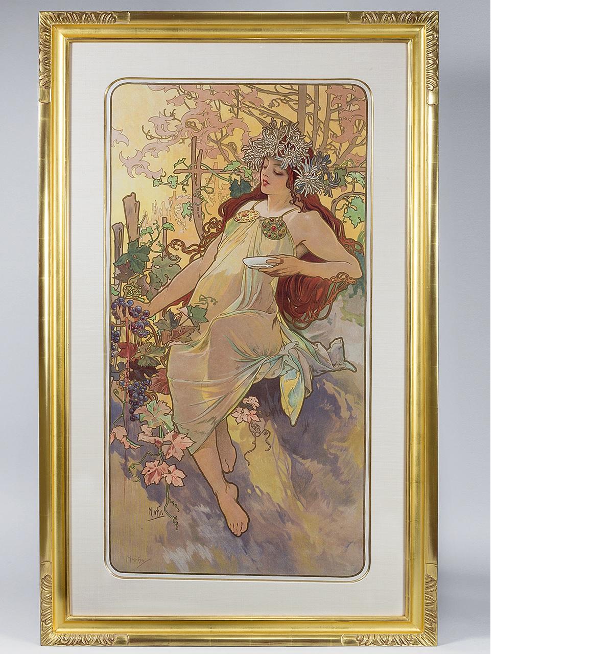Art Nouveau Alphonse Mucha Series of 