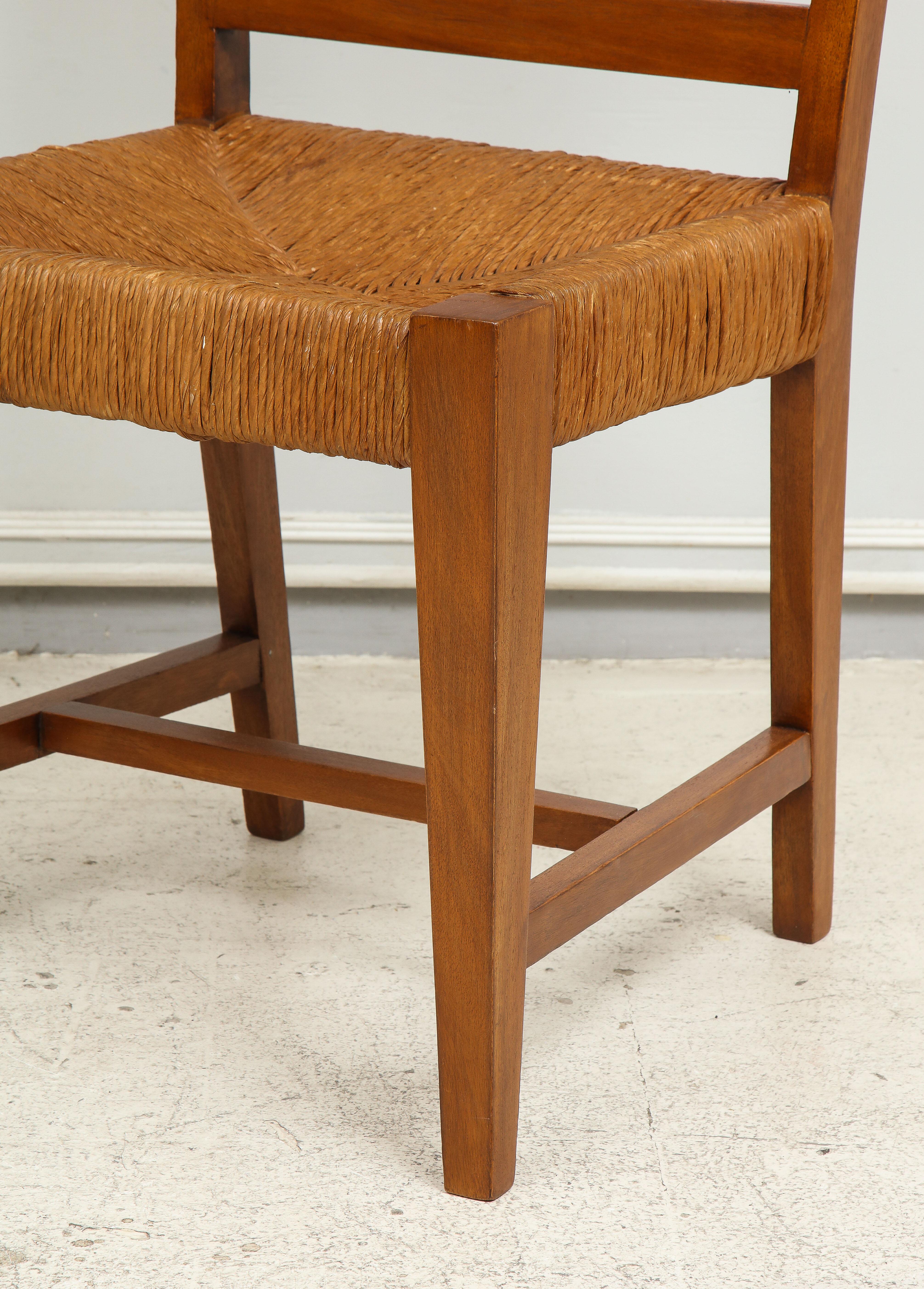 Set of Four French Caned Chairs from 1940s-1950s 4