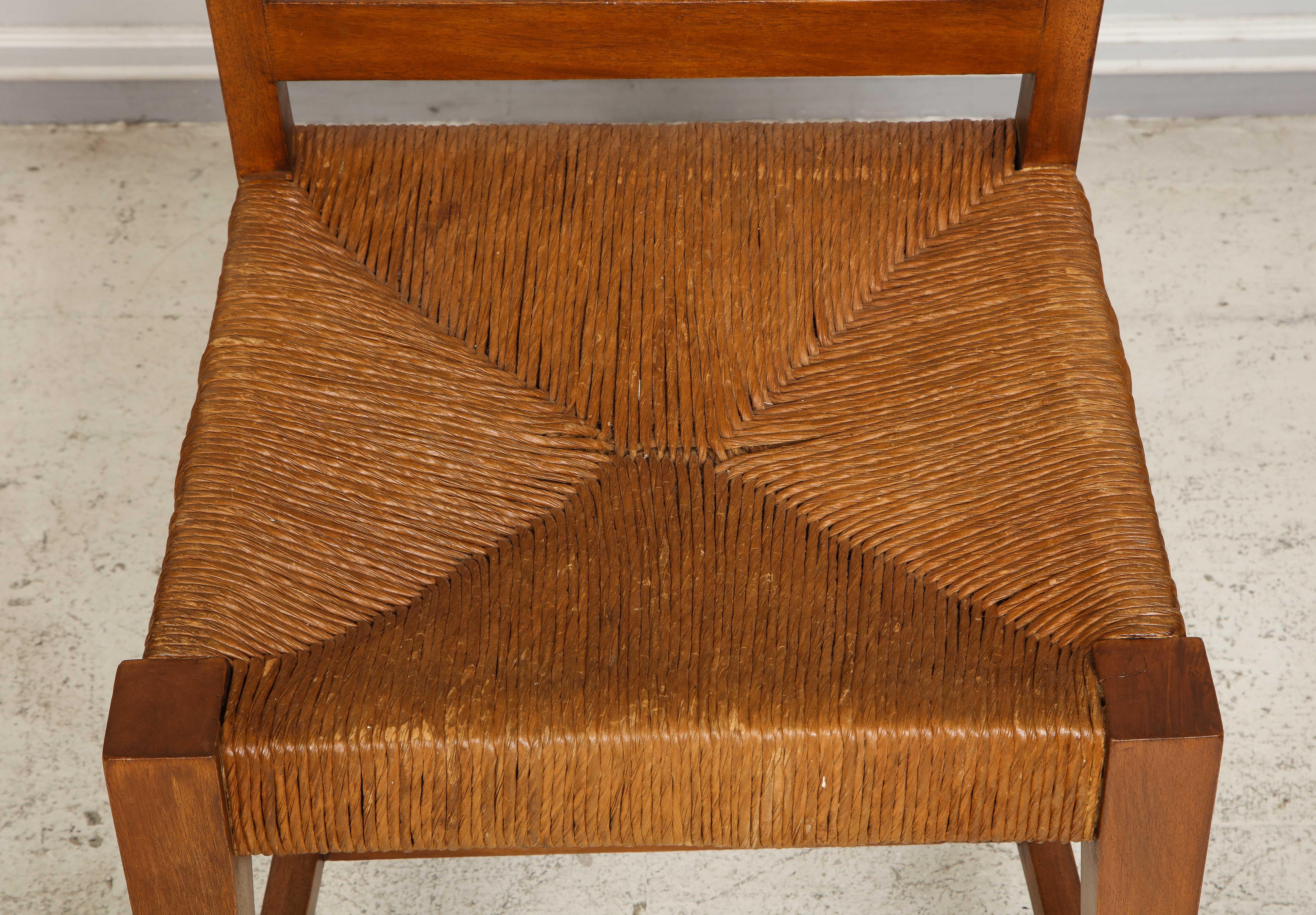 Set of Four French Caned Chairs from 1940s-1950s 6