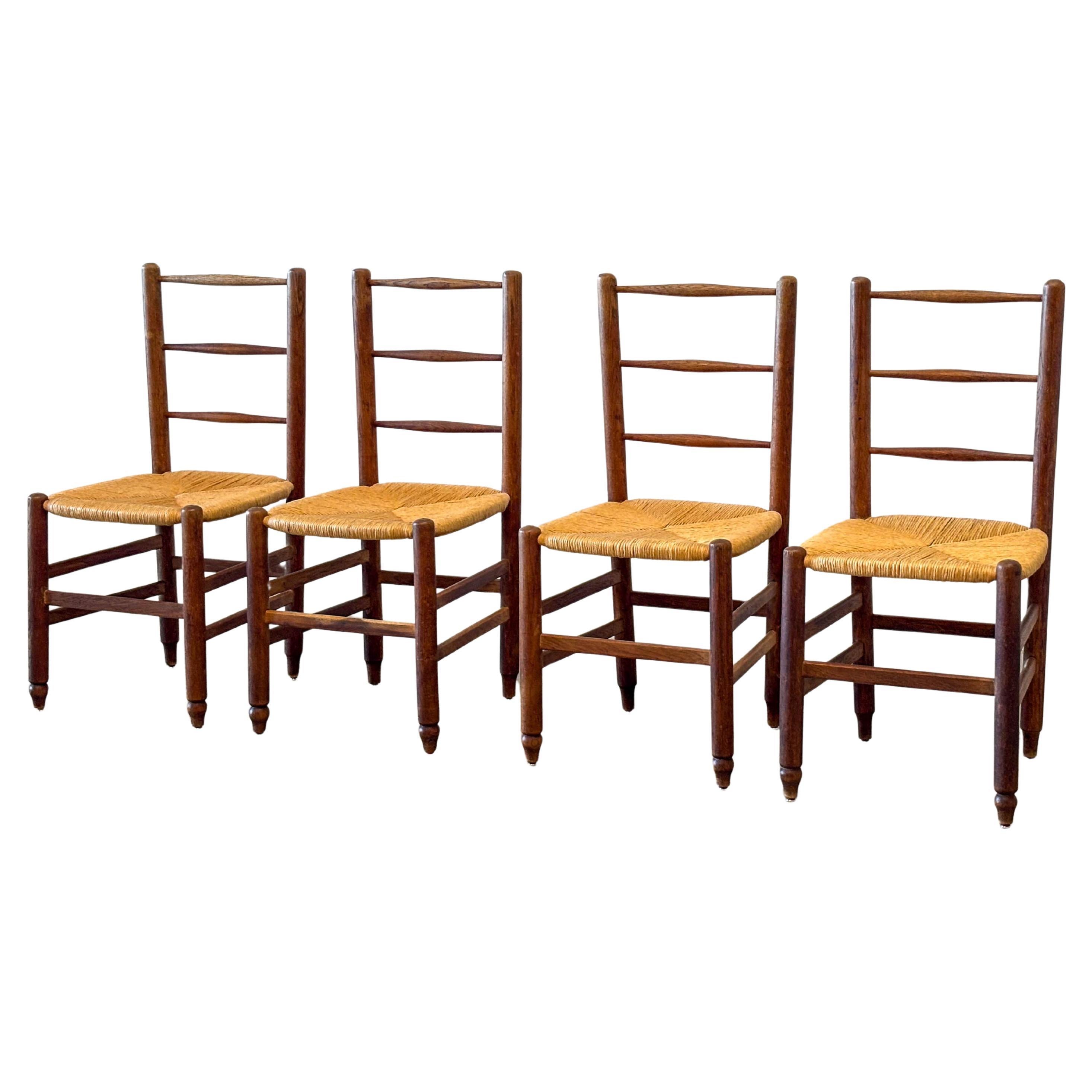 Set of four French dining chairs For Sale at 1stDibs