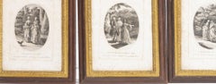 Set of four French engravings