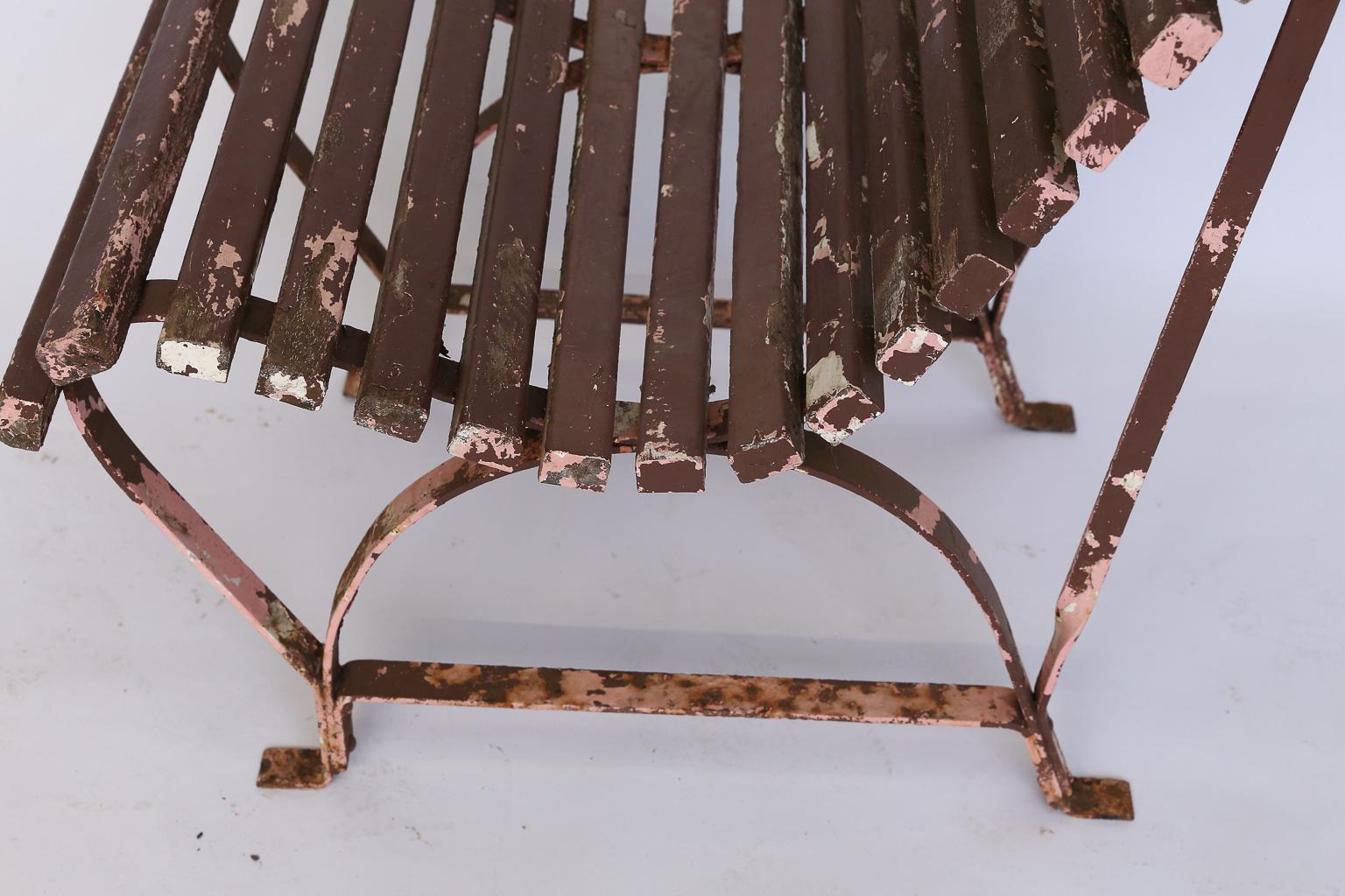 Set of Four French Garden Chairs, circa 1940 6