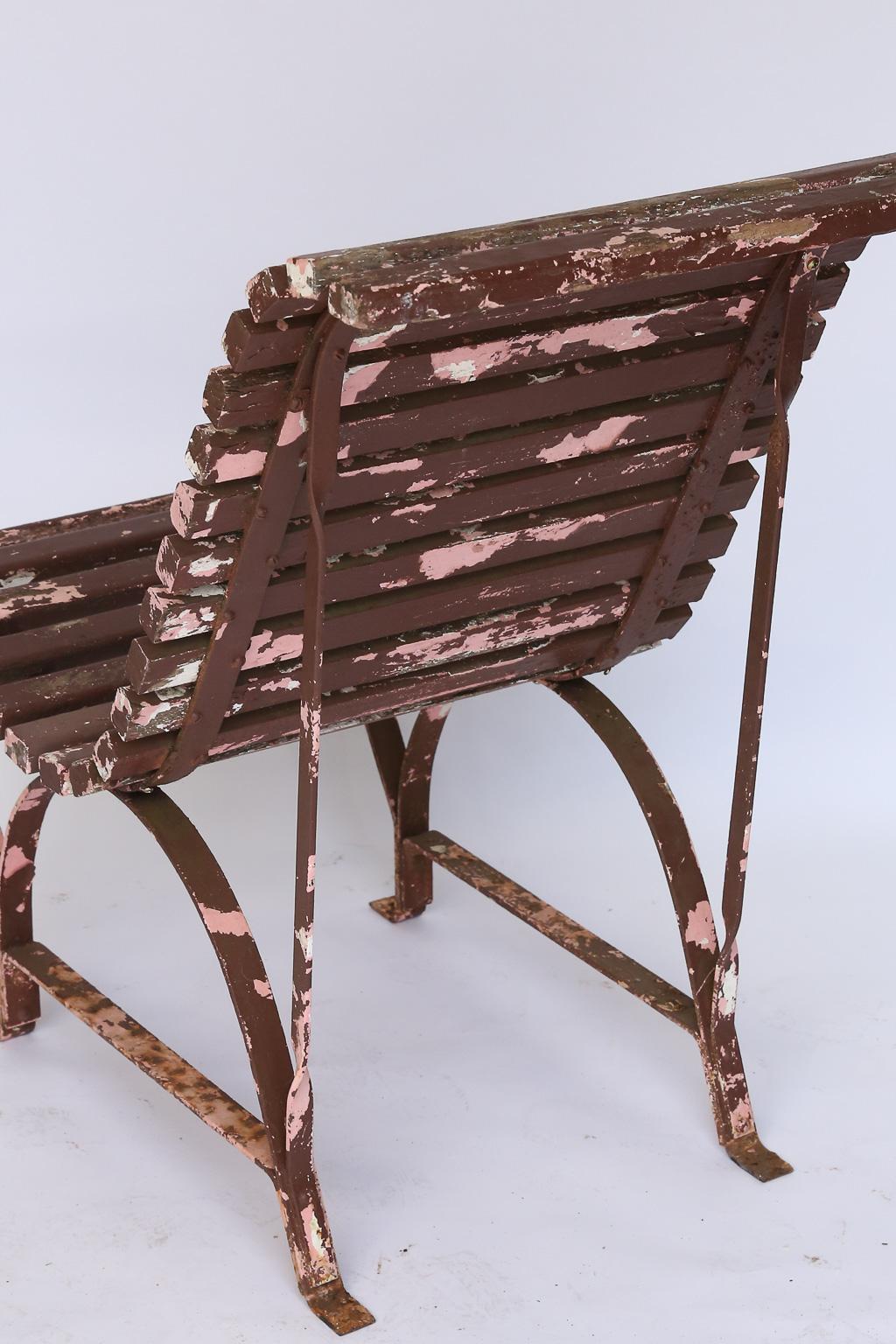 Set of Four French Garden Chairs, circa 1940 7