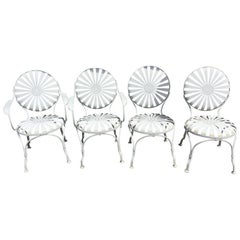 Set of Four French Garden Francois Carre Chairs