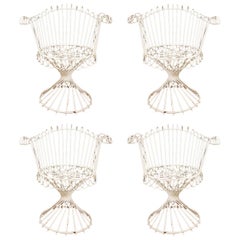 Set of Four French Iron Chairs In the Style of Mathieu Mategot