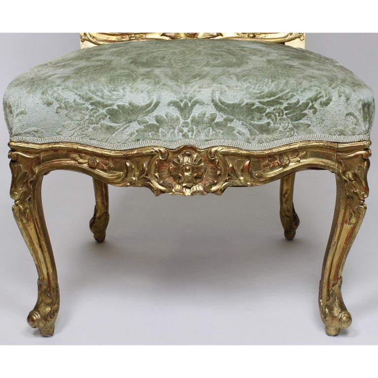 French Louis XV Rococo Style Carved Back Parlor Chair - furniture - by  owner - sale - craigslist