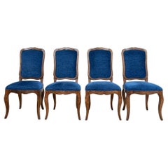 Set Of Four French Louis XV Style Dining Side Chairs