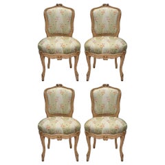 Set of Four French Mid 19th Century Louis XV St. Carved Chairs