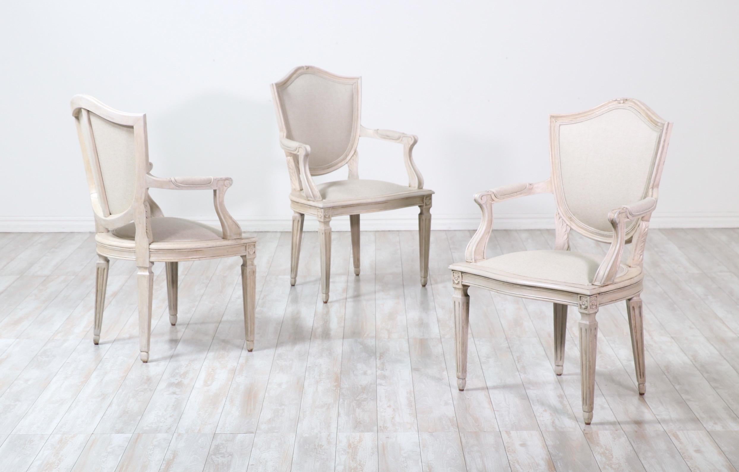 Mid-20th Century Set of Four French Neoclassical Armchairs