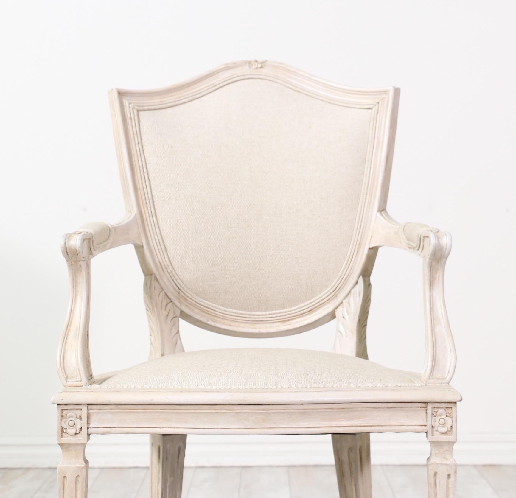 Set of Four French Neoclassical Armchairs 2