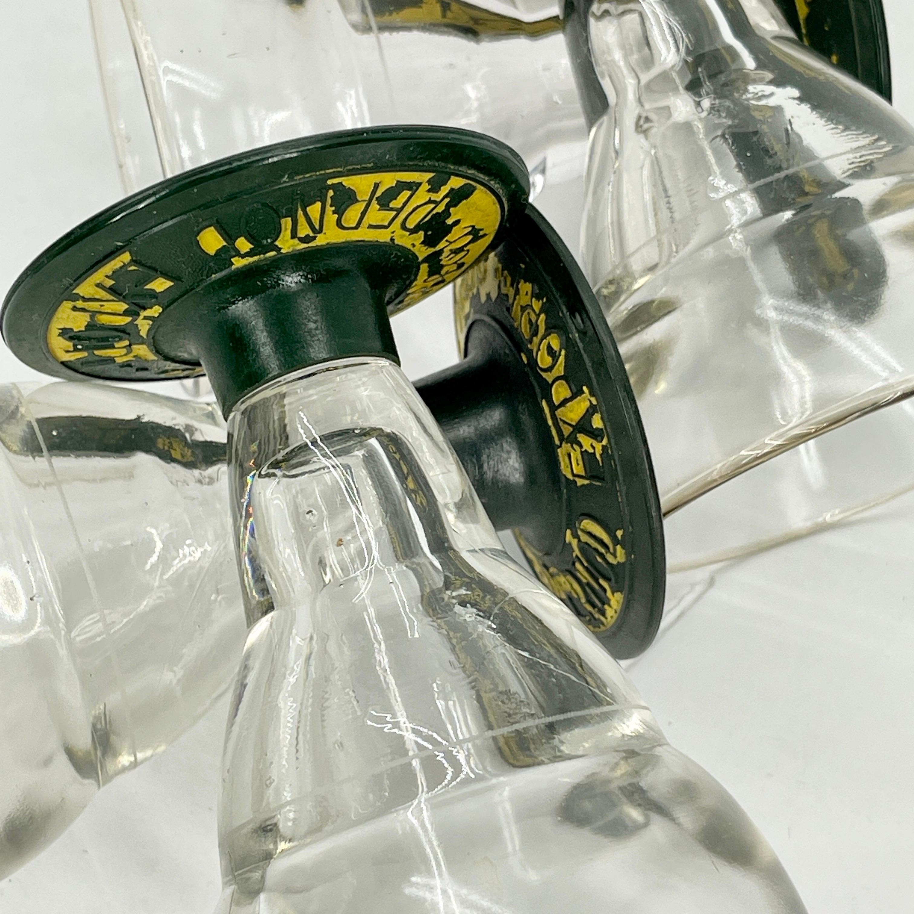 Set of Four French Pernod Glasses with Bakelite Bases, 1930's 10