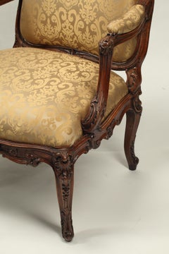 Set di quattro poltrone francesi in stile Régence, XIX secolo