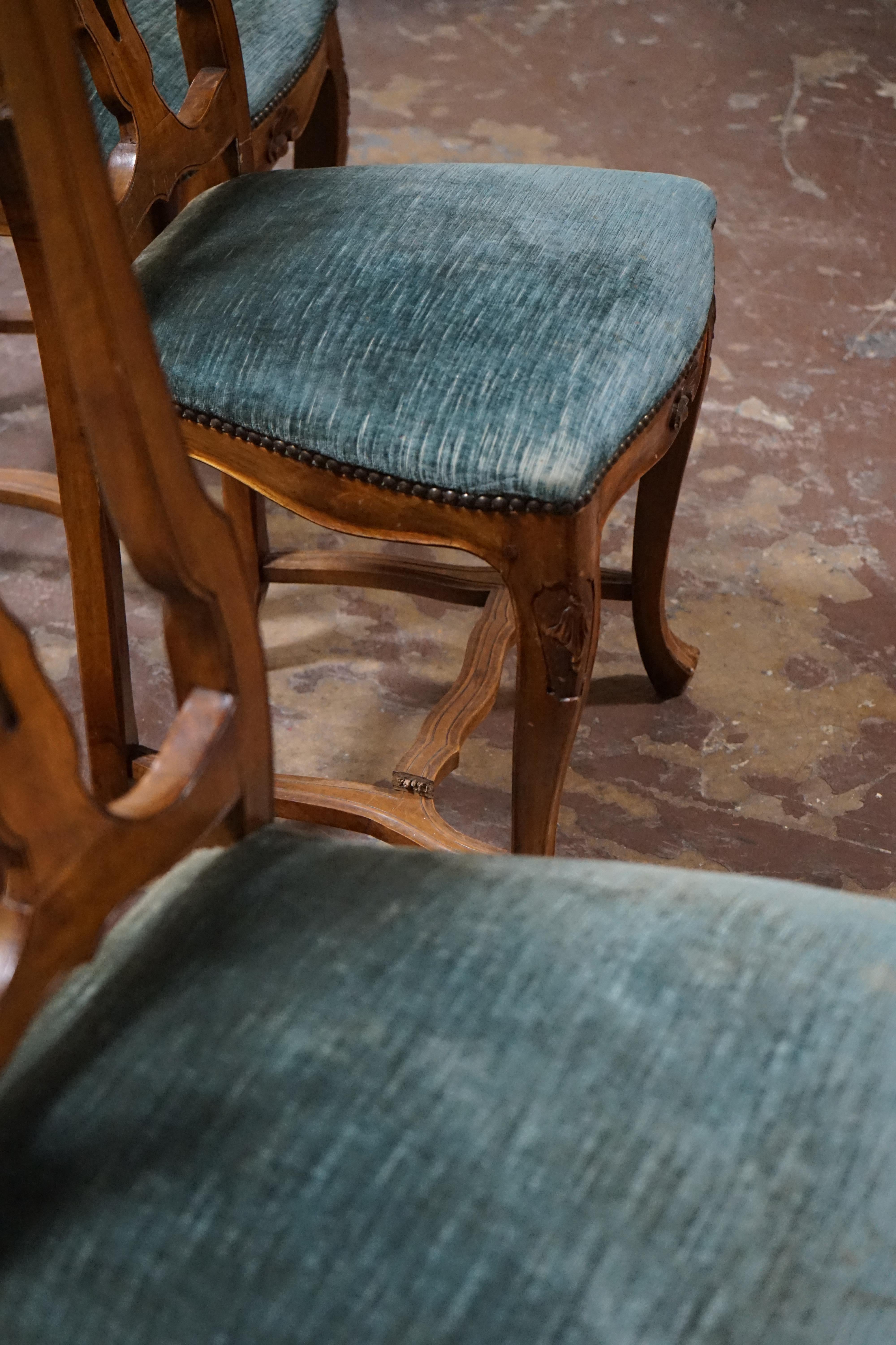 20th Century Set of Four French Side Chairs For Sale