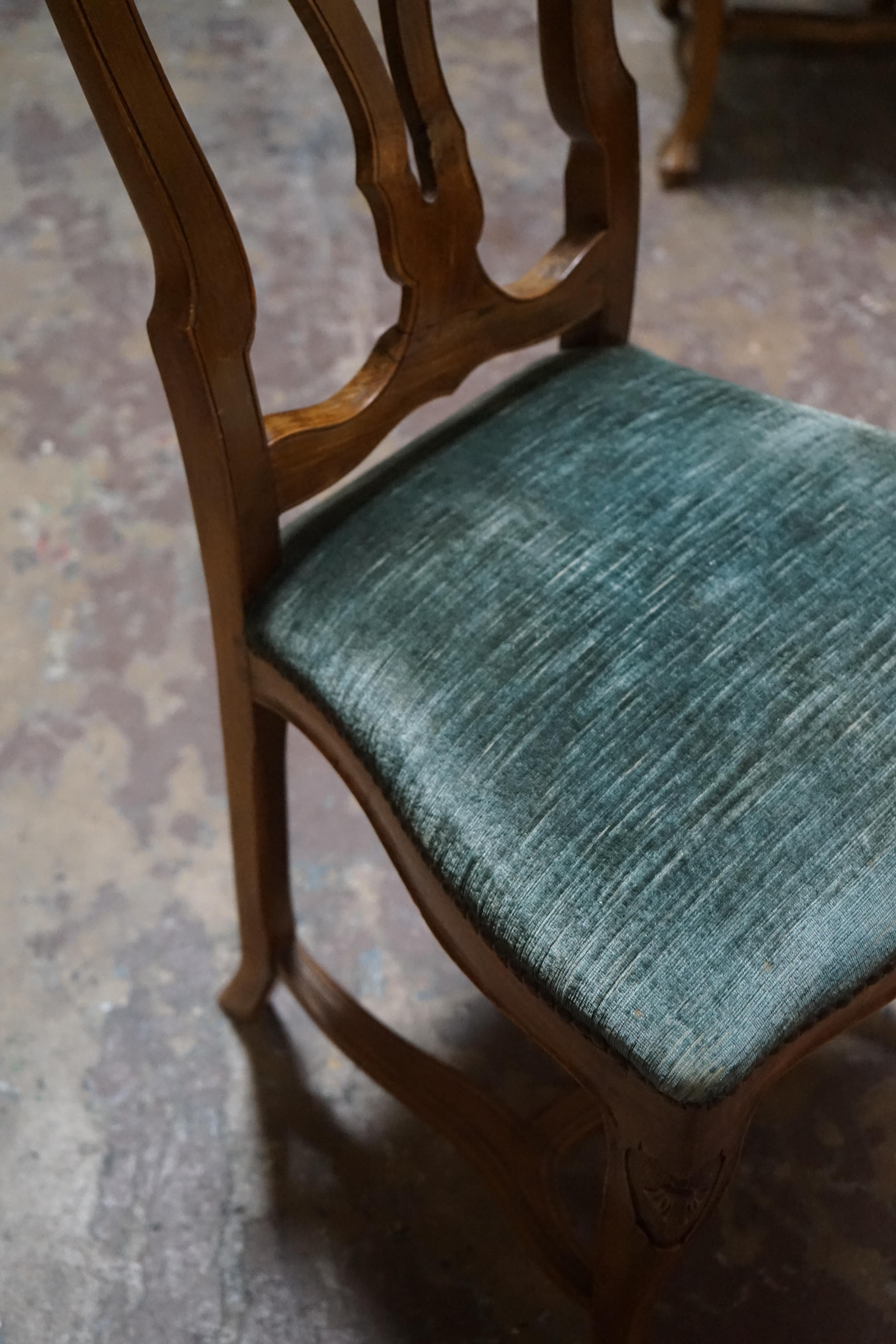 20ième siècle Ensemble de quatre chaises d'appoint françaises en vente