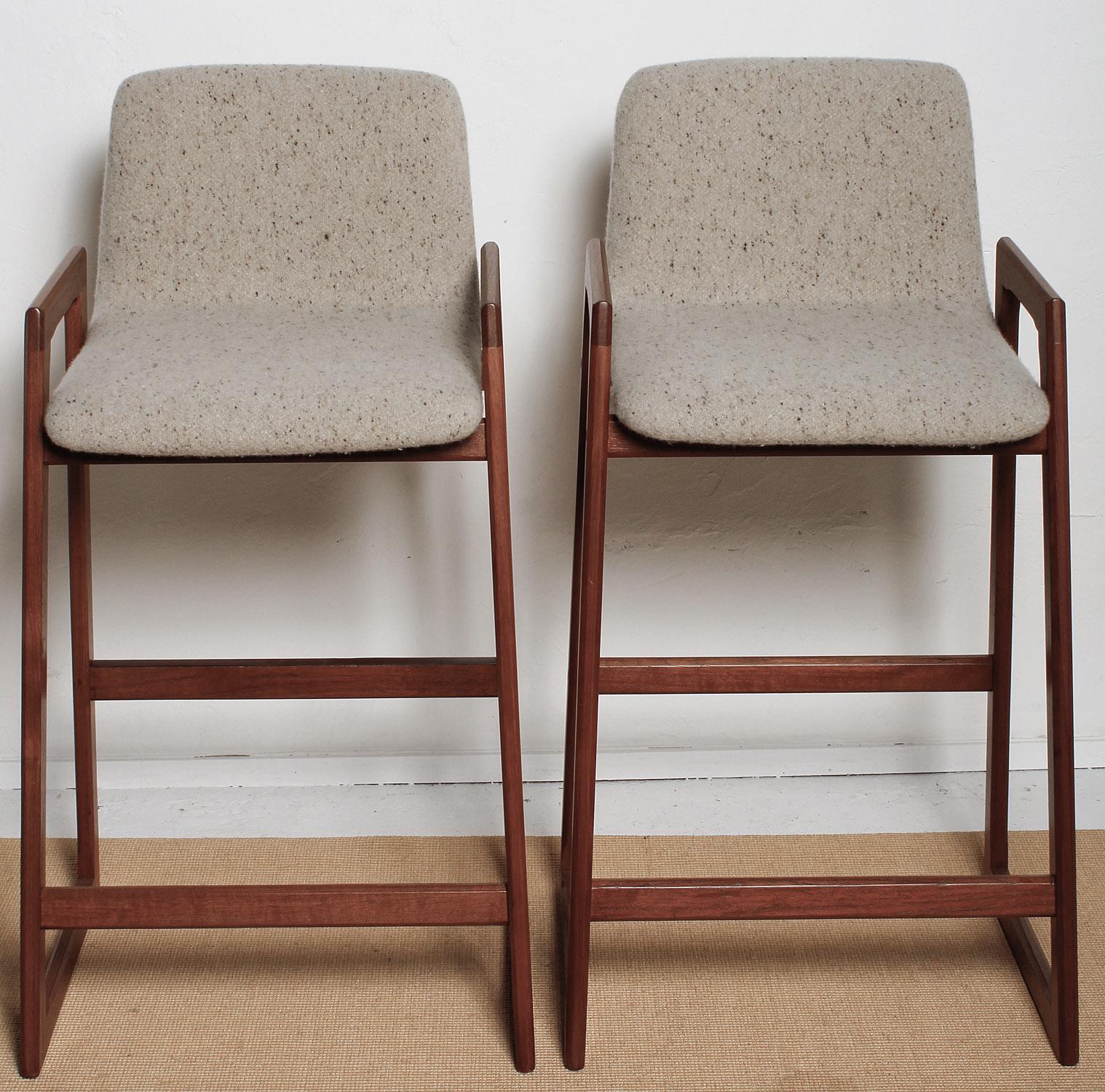 danish teak bar stools