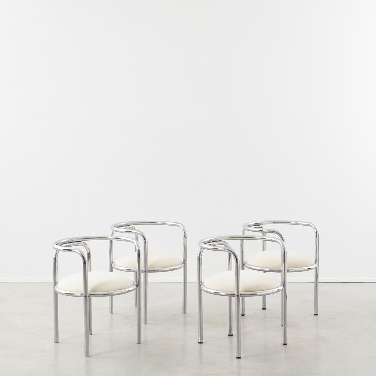 Set of four Gae Aulenti Locus Solus chairs, Poltronova, 1964  5