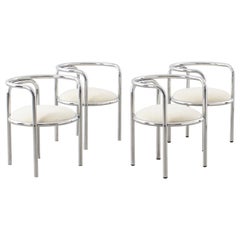 Set of four Gae Aulenti Locus Solus chairs, Poltronova, 1964