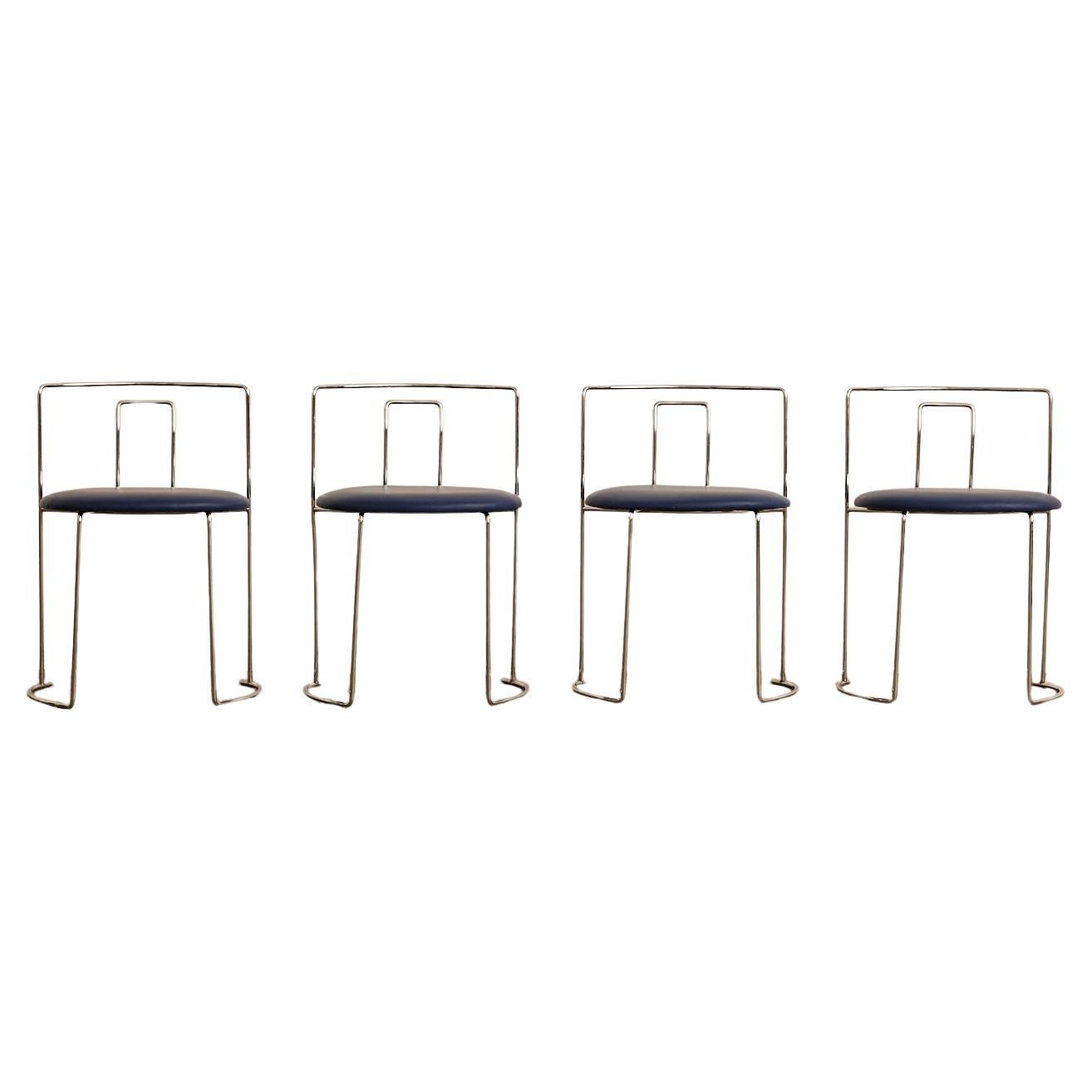 Set of Four Gaja Chairs by Kazuhide Takahama for Gavina im Angebot