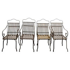Antique Set of Four Garden Chairs